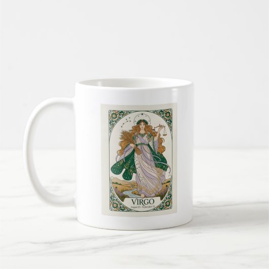 Virgo Zodiac  special Vintage Coffee Mug コーヒーマグカップ (左)
