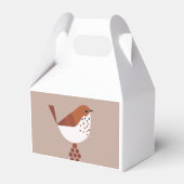 ViriaCharm:鳥をテーマにした紙のお気に入りボックス フェイバーボックス (正面サイド)