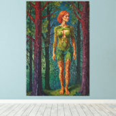 “Viridra’s Portrait” -  Veins of the Canopy    キャンバスプリント (インサイチュ (ウッドフロア))