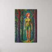 “Viridra’s Portrait” - Veins of the Canopy キャンバスプリント (正面)