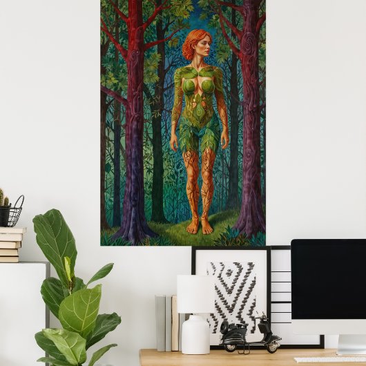 “Viridra’s Portrait” -  Veins of the Canopy     ポスター (ホームオフィス)