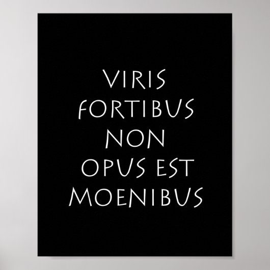 Viris fortibus非opus est moenibus ポスター (正面)