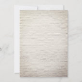 Virtual 結婚's Livestream Black & White Brick 招待状 (裏面)