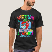 Virtual 1st Grade Squad Apple Mask Back To School  Tシャツ (正面)