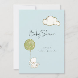 Virtual Baby Shower Bear for Boy or Girl セーブザデート