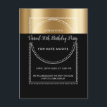 Virtual Birthday Partyメタリック金ゴールドオンブラック50th インビテーションポストカード<br><div class="desc">中央のマーキースタイルバナーのバーチャル50thバースデーパーティーのハガキの招待状で、黒い背景に金属製の金ゴールドを付け、対照的なサンセリフの書体のトレンディー白のスクリプトタイプ。華フォーマルやかなスタイル。マーキーのバナーはあなたの誕生日バッシュのためのドラマのtouchを追加する。この招待状を任意の年齢に合わせてカスタマイズする。21素晴らし、30、40、50、60、80、90以上。おカスタマイズ客様の年齢とライブビデオ情報で。</div>