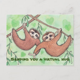 Virtual Hug Slothポストカードの送信 ポストカード