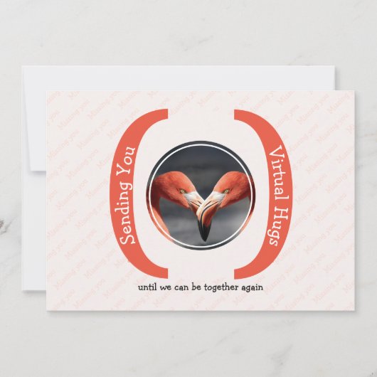 VIRTUAL HUGS Photo 恋しく思'S You Cardの送信 (正面)