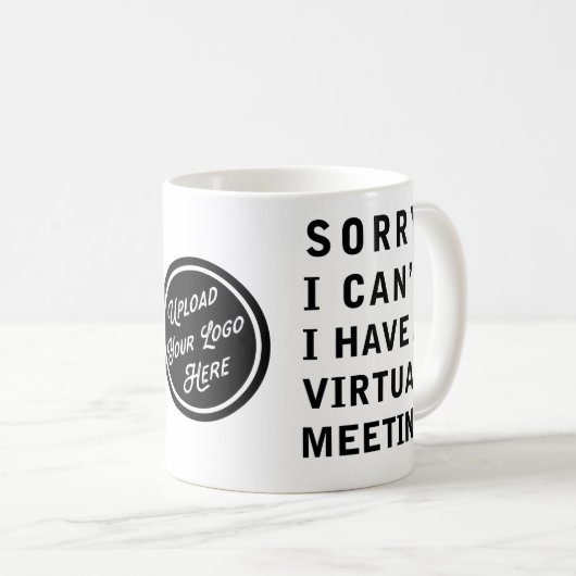Virtual Meetingのロゴが見つかりません コーヒーマグカップ (正面右)