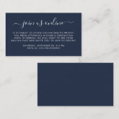 Virtual Online Option Blue Graduationパーティー エンクロージャーカード (正面/裏面)