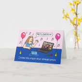 Virtual Prom Night Covid 19漫画 カード (黄色い花)