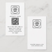Virtual QR | Custom Digital Reward Business Link ロイヤリティカード (正面/裏面)