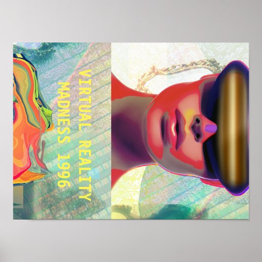 VIRTUAL REALITY MADNESS 1996ポスター/壁のアート ポスター (正面)