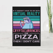 Virtual Reality Vr Augmented Reality Ar Pizza Addi カード (正面)