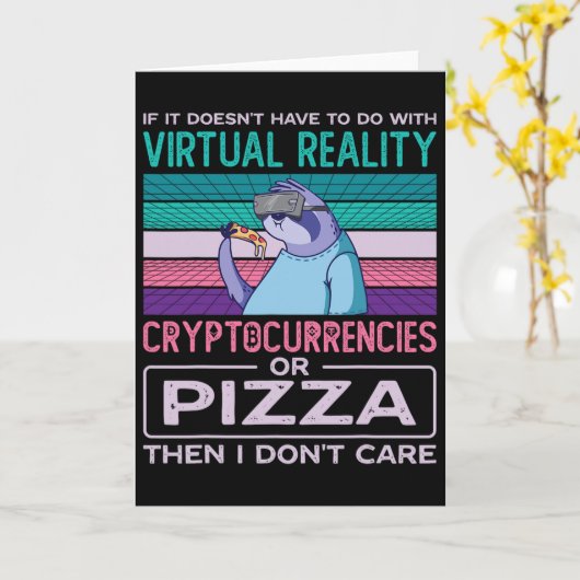 Virtual Reality Vr Augmented Reality Ar Pizza Addi カード (黄色い花)