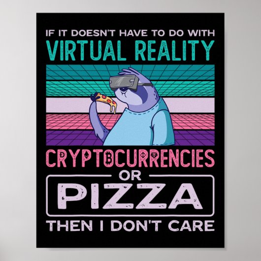 Virtual Reality Vr Augmented Reality Ar Pizza Addi ポスター (正面)