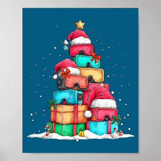 Virtual Reality Vr Gles Le Gaming Old School Gamer ポスター (正面)