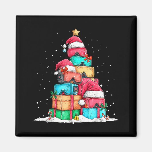 Virtual Reality Vr Gles Le Gaming Old School Gamer マグネット (正面)