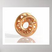 Virtual Sculpture Moebius Bright Gold C ポスター (正面)