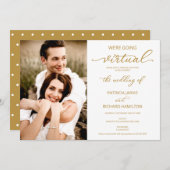 Virtual Socialの写真を結婚見る 招待状 (正面/裏面)