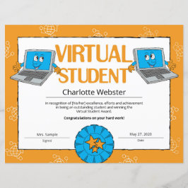 Virtual Student Certificate of Achievement PDF