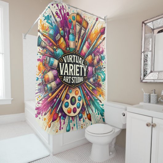 Virtual Variety Art Studio -  シャワーカーテン (インサイチュ)