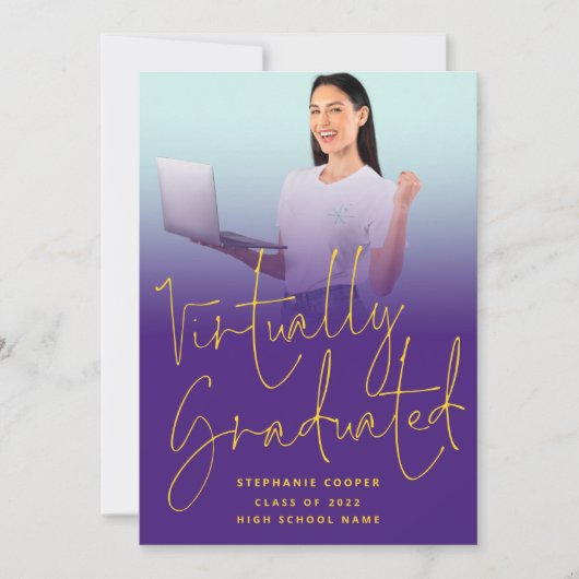 Virtually Graded Photo 2022 Purple Gradation 案内状 (正面)