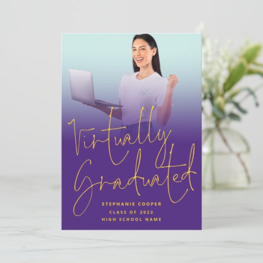 Virtually Graded Photo 2022 Purple Gradation 案内状 (スタンド正面)