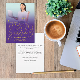 Virtually Graded Photo 2022 Purple Gradation 案内状