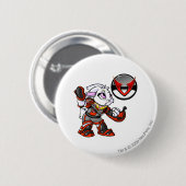 Virtupetsの宇宙局のチーム大尉1 缶バッジ (正面&裏面)