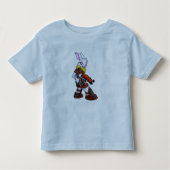 Virtupetsの宇宙局のチーム大尉2 トドラーTシャツ (正面)