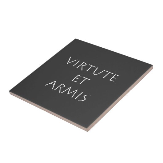 Virtute et arms タイル (側面)