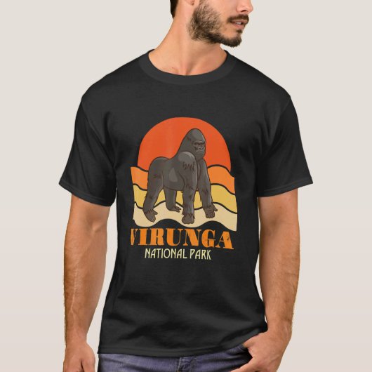 Virunga National Park Congo Gorilla Safari Africa  Tシャツ (正面)