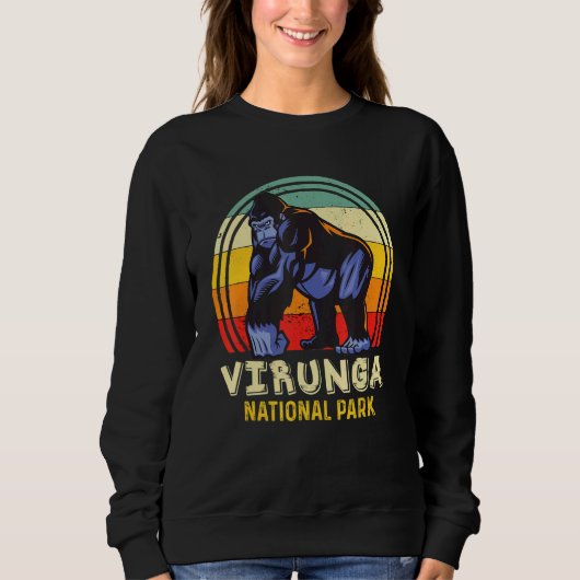 Virunga National Park Congo Safari Gorilla Africa  スウェットシャツ (正面)