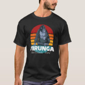 Virunga National Park Safari Gorilla Souvenir Afri Tシャツ (正面)