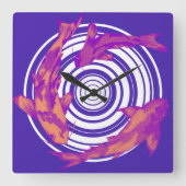 Vis スクエア壁時計 (正面)