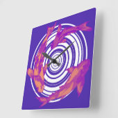 Vis スクエア壁時計 (傾斜)