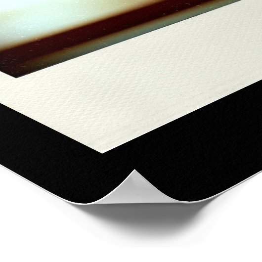 Vis-a-vis variation 3D Computer Artブラックポスター ポスター (角)