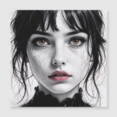 Visage de porcelaine regard d'âme fêlée.  (正面)