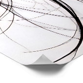 Visage de porcelaine regard d'âme fêlée.  ポスター (角)