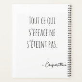 Visage en pixel art noir et blanc プランナー手帳 (裏面)