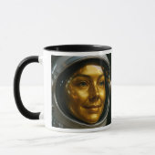 Visage femme astronaute  マグカップ (左)
