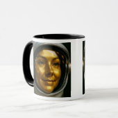 Visage femme astronaute  マグカップ (正面左)