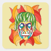 Visage Grimace スクエアシール (正面)