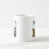 Visbyの軽いボーダーが付いているゴトランド、スウェーデンの屋上 コーヒーマグカップ (中央)