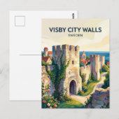 Visby City Walls Sweden ポストカード (正面/裏面)