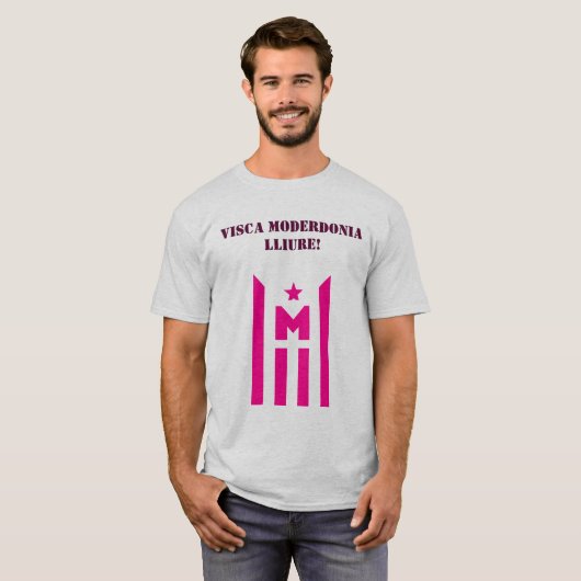 Visca Moderdonia lliure! Tシャツ (正面フル)
