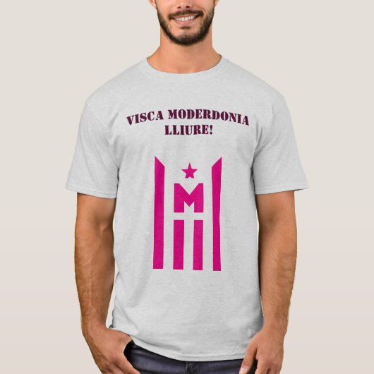 Visca Moderdonia lliure! Tシャツ (正面)