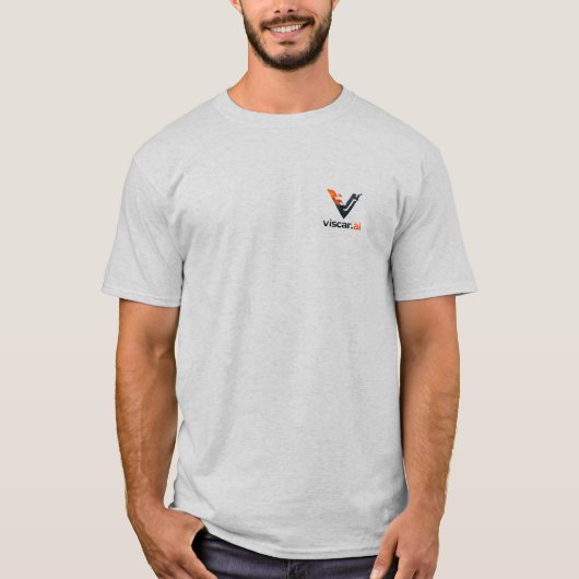 Viscar AI TechロゴミニマリストTシャツ Tシャツ (正面)