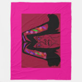 Viscountess with Headdress フリースブランケット (正面)